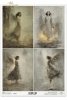 anioły, kobiece postacie, skrzydła, zwiewne suknie, melancholia, gotyk, vintage, postarzany papier*angels, female figures, wings, flowing dresses, melancholy, gothic, vintage, aged paper